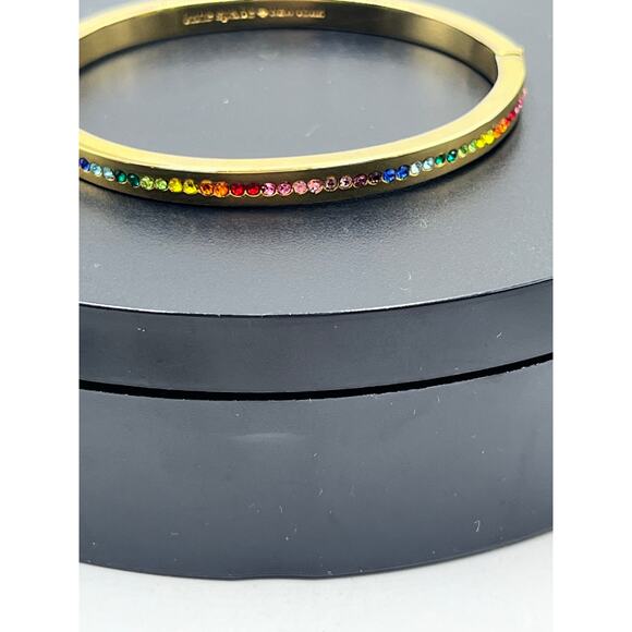 Kate Spade New York Women's Gold Plated‎ Metal Ring It Up Pave Bangle Bracelet - Picture 9 of 10